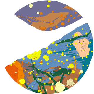 Illustration for article titled These colorful planetary maps look like pop art